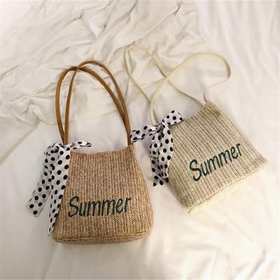 China Fashion 2021 Fashion Straw Bag Crossbody Design Luxury Brand Handbag Summer Design Totes for sale