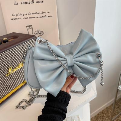 China Hot Popular Fashion Chain Shoulder Bag Summer Fashion Cute Girl Cross - Body Bags for Women Bow Purses and Handbags for sale