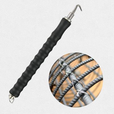 China Shrink and Turn Rebar Wire Tornado Pull Link Wire Tornado Tool Angle Curved Bent Hook Concrete Metal Wire Twisting Barrier Tool for sale