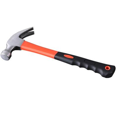 China Pick Hammer Fiberglass General Purpose Claw Hammer, Soft Non-Slip Handle and Heat Treated Head for sale