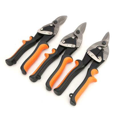 China Universal Heavy Duty Aviation Tin Snips Set 3PCS Tin Cutting Snips Scissors Metal Sheet Cutter for Cutting Metal Sheet for sale