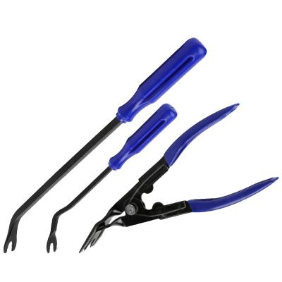 China Car Repair 3Pcs Car Door Panel Trim Pliers Auto Car Door Upholstery Trim Clip Remover Tool for sale