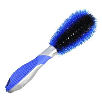 China Non-slip Handle PVC Grip Car Tire Brush Car Wheel Tool Brush for sale