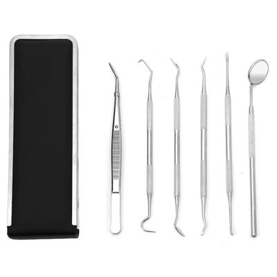 China Oral Dental Care Hygiene Kit 6pcs Tools To Remove Plaque And Tartar, Professional Teeth Cleaning Tools for sale