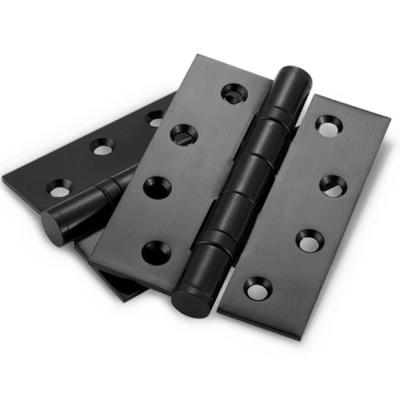 China 4 Inch Traditional Matt Black Door Hinges Stainless Steel Door Hinge for sale