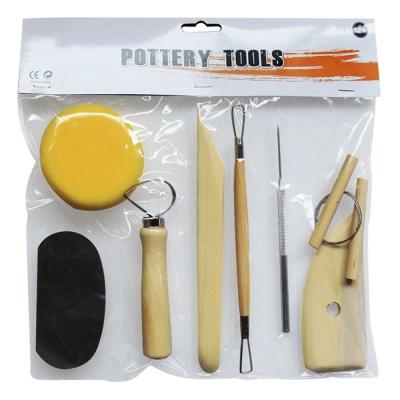 China 8PCS Clay Sculpting Tools Set Ceramic Pottery Tool Set for Beginners and Professional Art Crafts for sale