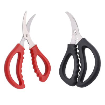 China Hot Selling Line PP Amazon Shrimp Peeling Scissors Shears Household Kitchen Using Tools Seafood Scissors for sale