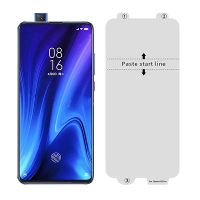 China Full Curved Perfect Fit Hydrogel Guard TPU Screen Protector Nano Film For Redmi K20 Pro for sale