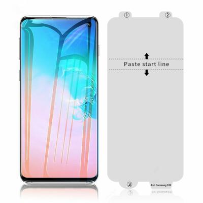 China Perfect Fit Support Ultra Thin Ultrasonic Hydrogel 3D Fingerprint Film Tpu Screen Protector For Samsung Galaxy S10/S10 Plus for sale