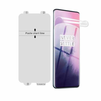 China Perfect Fit Case HD TPU Film Friendly Nano Clear Full Cover Screen Protector For OnePlus 7 Pro for sale