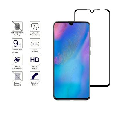 China Mobile Phone 0.3mm Full Coverage Mobile Phone Screen Protector Film Tempered Glass For Huawei P30 Lite for sale