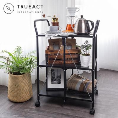 China N Made In Taiwan High Quality Metal Kitchen Layer 3 Tier Storage Organizer Rolling Cart for sale