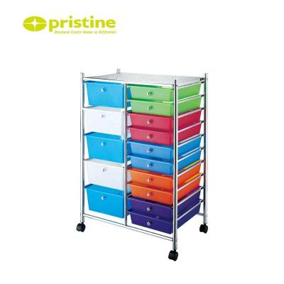 China High Quality Plastic Tools Drawer PP Storage Drawers On Wheels for sale