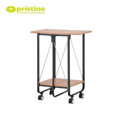 China Metal Taiwan Manufacturer Home Furniture Kitchen Wooden Rolling Serving Cart for sale