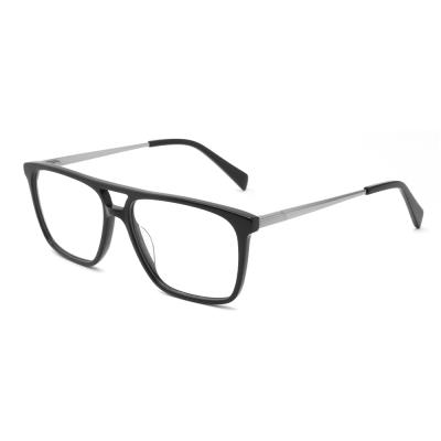 China Fashionable Custom Logo Acetate Optical Frames Glasses For Men for sale