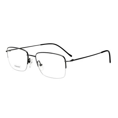 China New Pattern Fashionable Glass Half Frame Rectangle Optical Titanium Frame for sale