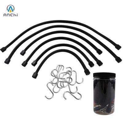 China Wholesale 6pcs Epdm Cargo Control Elastic Rubber Bungee Cord for sale