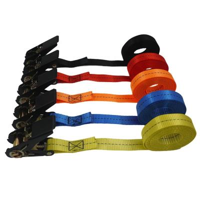 China 1 Inch 25mm Polyester Ratchet Tie Down PES Black Endless Straps 3m Wholesale for sale