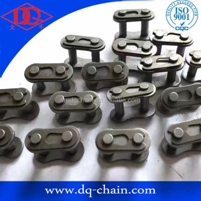 China Drive chain roller chain structure and parts link rod with open spring clip or close spring clip for sale