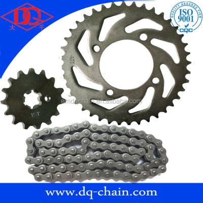 China 40Mn Indonesia market hot sale motorcycle transimission chain and sprocket parts VEGA-2R 15T/40T for sale