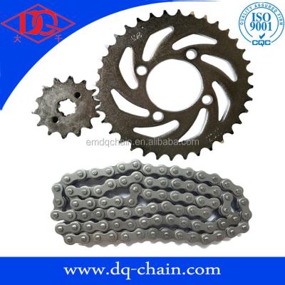 China popular 40Mn Indonesia motorcycle transimission part chain& sprocket kits SAMSH NWFK110 for sale