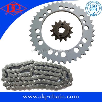 China Hot Sale 40Mn Brazil Market High Quality Motorcycle Chain And Sprocket Kits XRE 300 for sale