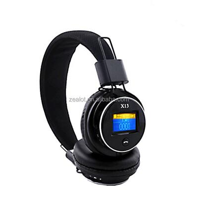 China B13 FANATIC Star Model RoHS FM Radio Bluetooth Retractable Headset for sale