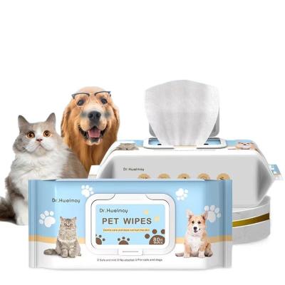 China Viable Manufacturer Custom Wholesale Disposable Custom Biodegradable Wipes ZFG0480 For Pet for sale