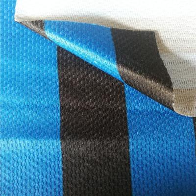 China Shrink-Resistant Polyester Printed Knitted Mesh Fabric For Soccer Suit for sale