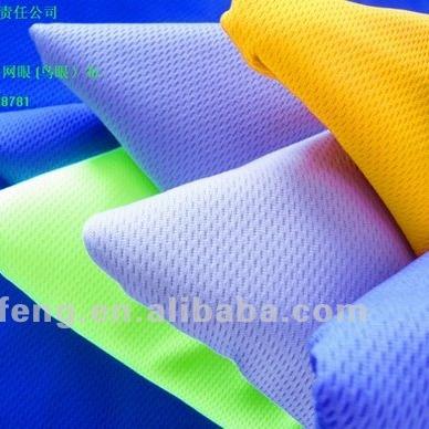 China Moisture Absorption 100% Polyester Knitted Mesh Fabric for sale