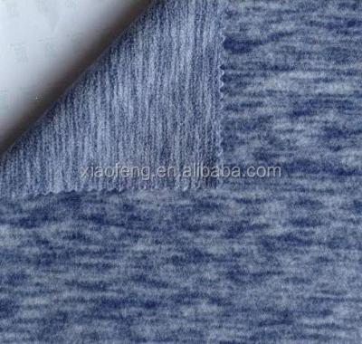 China Antistatic Polyester Two Tone Knit Fleece Antipilling Fabric For Sportswear for sale