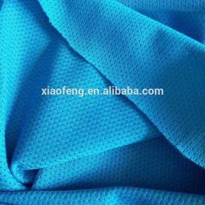 China Shrink-resistant 100% polyester tricot mesh finish wicking fabric (pinhole style) for sale