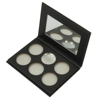 China Custom Handmade Flip Box Packaging Beauty Makeup Cosmetics Eyeshadow Palette for sale