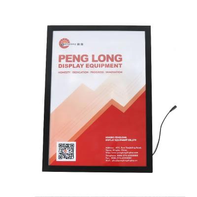 China For Advertising Poster Display Sale Product Plexi Box Restaurants Glass Menu Led Light Box Advertising Poster Frame Billboard for sale