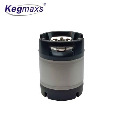 China Beer Kegmaxs Stainless Steel Gallons New 304 1.75 Keg Corny Keg Cornelius Ball Lock 6.5 Liter With Rubber Handle NSF Certificate China for sale