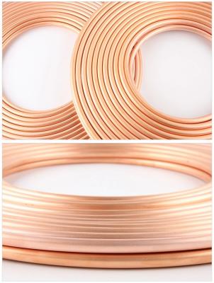 China Hollow copper tube c1100 copper tube air conditioning coil tinned copper capillary cutting for sale