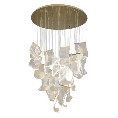 China Modern Hotel Lobby Hall Villa Luxury Led Ceiling Custom Chandelier Made Great Decoration Modern Pendant Light for sale