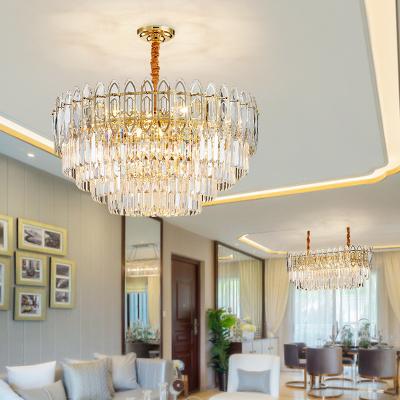 China Luxurious Lobby Crystal Ceiling Pendant Lights Luxury Living Room Hotel Lamp for sale