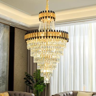 China 2022 Guzhen Modern Design Large Hanging Lamp Hotel Lobby Decoration Antique Style For Hotels Crystal Chandeliers Pendant Light for sale