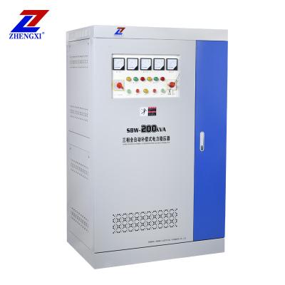 China Dbw SBW-200KVA 3 Phase 380V DBW AC Power Voltage Intelligent Automatic Compensating Servo Stabilizer 200kwRegulator for sale