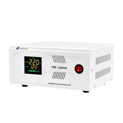 China SVC ZX TKR-2KW Single Phase AC 220v Automatic Voltage Stabilizer /regulator Backup Electrical Equipment for sale