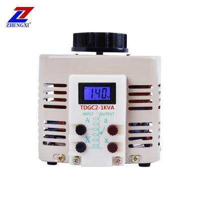 China SVC TDGC2-1KVA AC Single Phase Touch Adjustable Manual Voltage Regulator Variac Transformer for sale