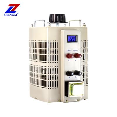 China SVC TDGC2-10KVA Output Single Phase 0-300VAC Single Phase LCD Digital Adjustable Voltage Regulator Variac Manual Transformer for sale