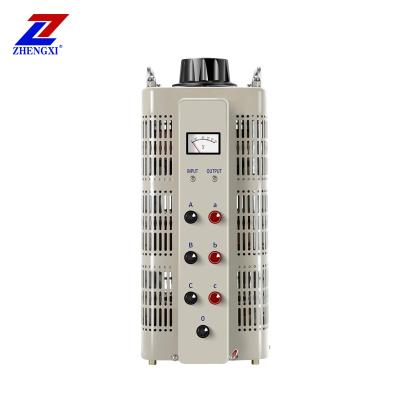 China SVC TSGC2-3KVA 0~430VAC Output Adjustable Hree Phase Variac Transformer Voltage Stabilizer Manual Regulator for sale