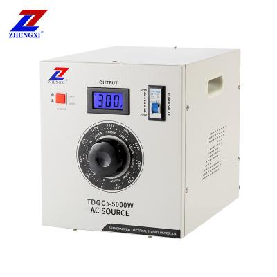 China SVC TDGC3-5000VA 220VAC 5000W Single Phase LCD Voltage Stabilizer Servo Adjustable Regulator for sale