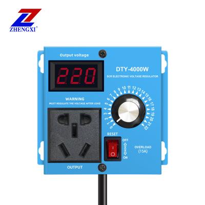 China SVC DTY-4000W Single Phase Thyristor Small Size Electronic Adjustable Voltage Regulator for sale