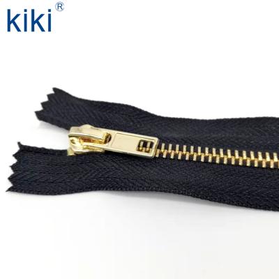 China Automatic Lock 3# Metal Half Zipper For Home Textile for sale