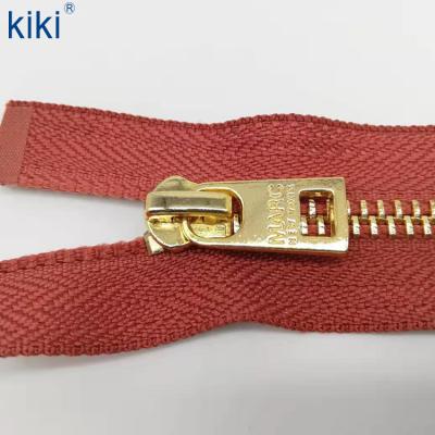 China Automatic Lock 5# Fashion Metal Half Zipper For Shoes for sale