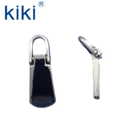 China High Quality Nickel Free Nickel Free Metal Zipper Pulls, Bag Accessories Dark Chrome Metal Zipper Puller for sale