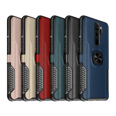 China Magnetic Car Ring Holder TPU PC Car Armor Shockproof Magnetic Phone Case Cover for Redmi Note8/note 8 pro/8A for sale